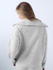 Gris - Quarter Zip Cosy Knit Jumper - Image 4 de 8