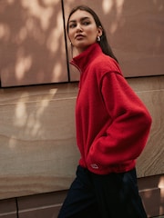 レッド - Quarter Zip Borg Jacket - 画像 3 / 10