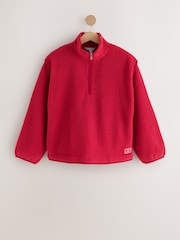 レッド - Quarter Zip Borg Jacket - 画像 7 / 10