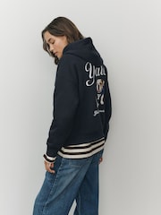 Navy Yale Licence Pullover Hoodie - Image 5 of 9