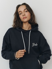Navy Yale Licence Pullover Hoodie - Image 6 of 9