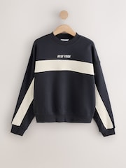 Navy NYC Graphic Sweatshirt - Image 7 of 9
