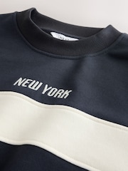 Navy NYC Graphic Sweatshirt - Image 8 of 9