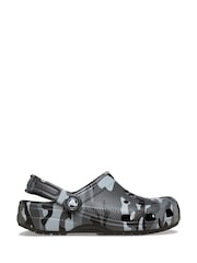 Crocs Black Classic Camouflage Clogs - Image 2 of 6