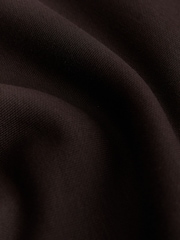 Chocolate Brown Regular Fit Zip Neck Polo Sweatshirt - Image 6 of 7