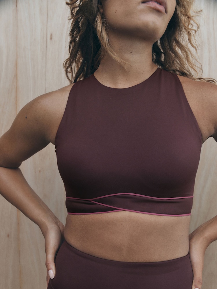 self. Fudge High Impact Contrast Detail Sports Bra - Image 2 of 5