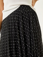 Roman Black Polka Dot Maxi Skirt - Image 6 of 6