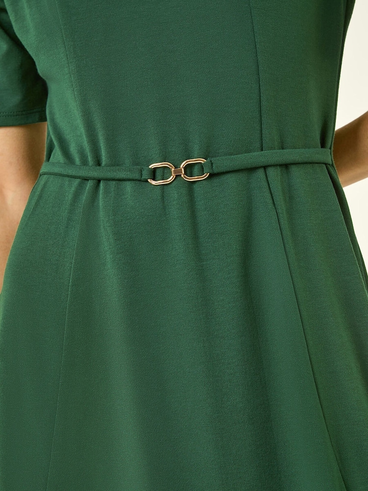Grün - Roman Belted Fit & Flare Dress - Bild 6 von 6
