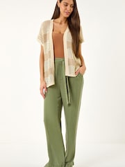 Roman Natural Colour Block Stripe Cardigan - Image 2 of 5