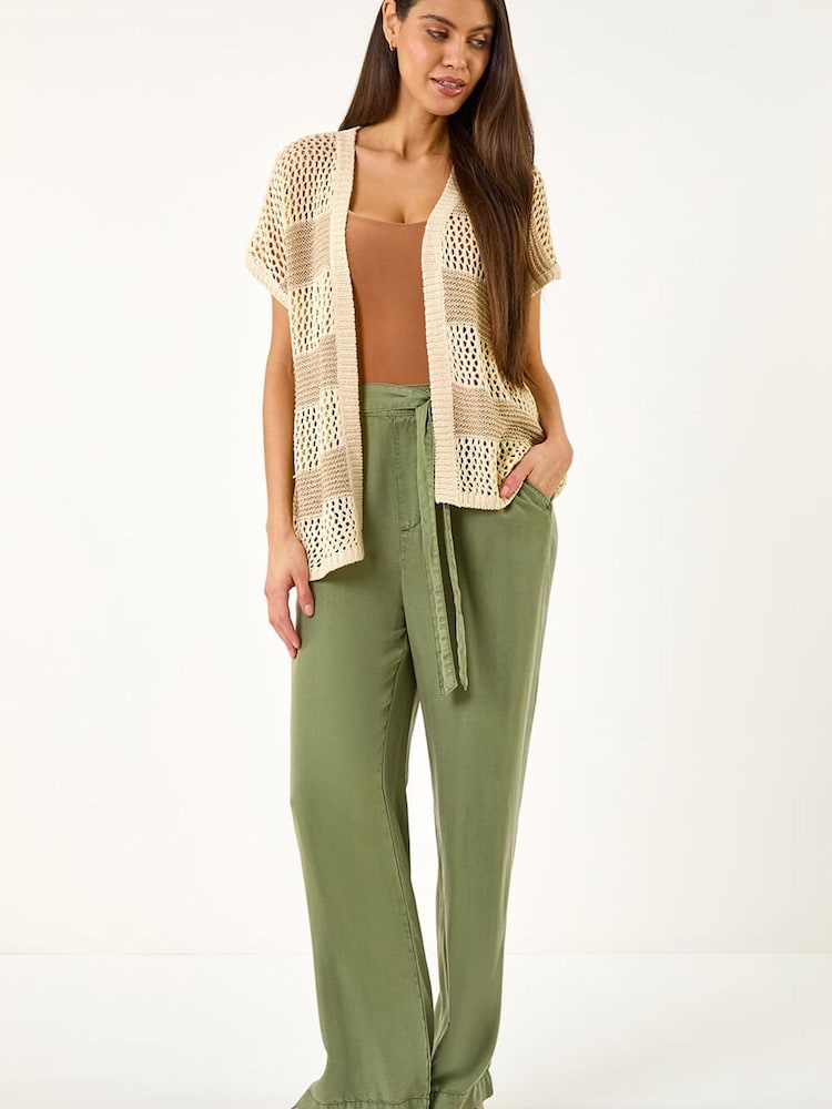 Roman Natural Colour Block Stripe Cardigan - Image 2 of 5