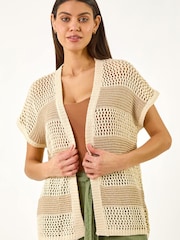 Roman Natural Colour Block Stripe Cardigan - Image 4 of 5
