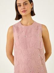 핑크 - Roman Premium Sequin Shift Dress - 5의 이미지 4