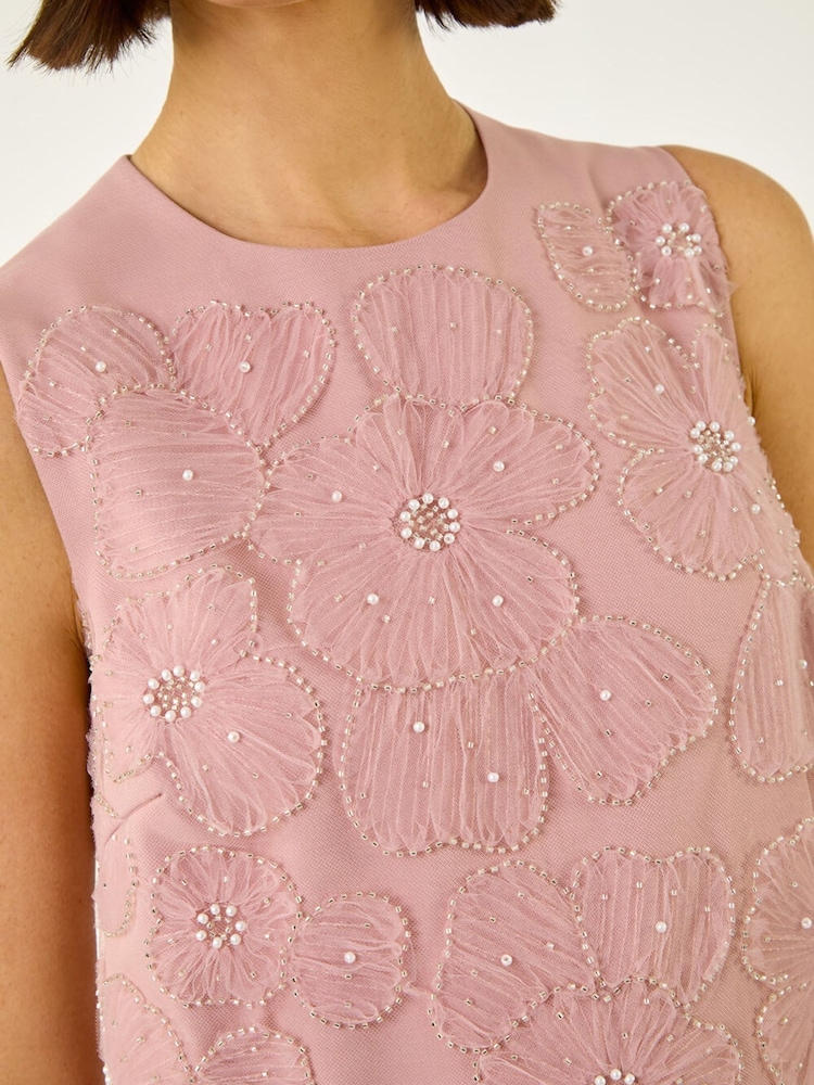 핑크 - Roman Premium Sequin Shift Dress - 5의 이미지 5