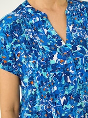 Roman Floral Print Pintuck Stretch Shirt - Afbeelding 5 van 5