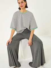 Roman Grey Gathered Waist Trousers - Image 1 of 5