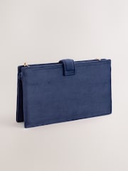 Navy Velvet Tassel Clutch - Image 5 of 8