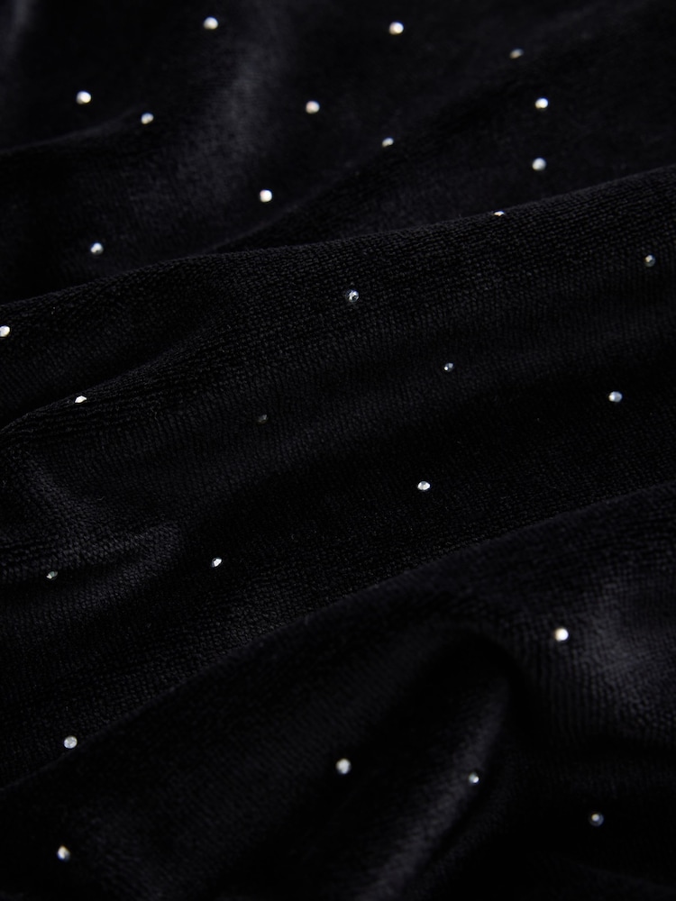 Black Velvet Jersey Short Sleeve Shirt - Image 8 of 8 Black Velvet Jersey Short Sleeve Shirt - Image 8 of 8