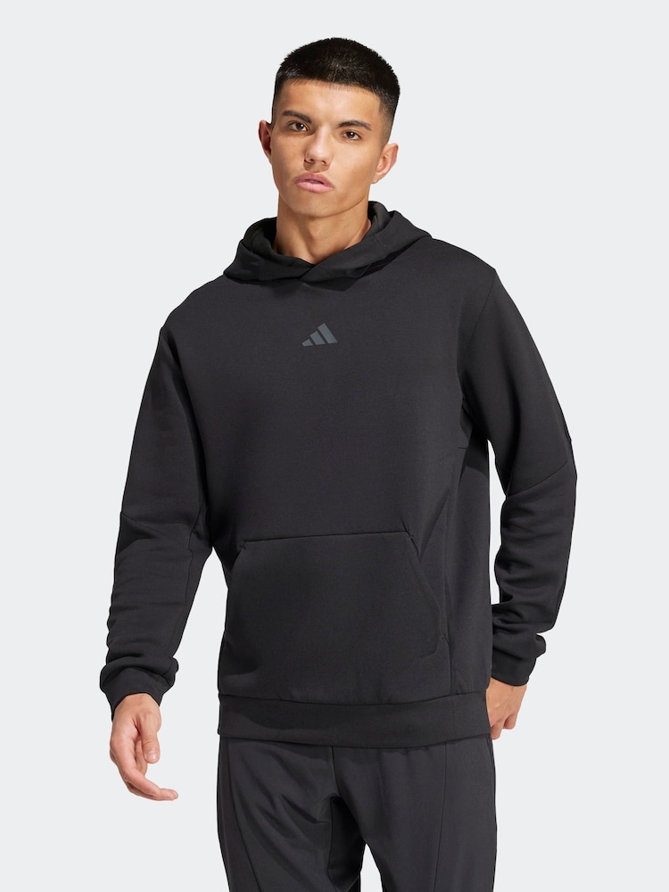 adidas Black Designed for Training Hoodie - Image 1 of 7