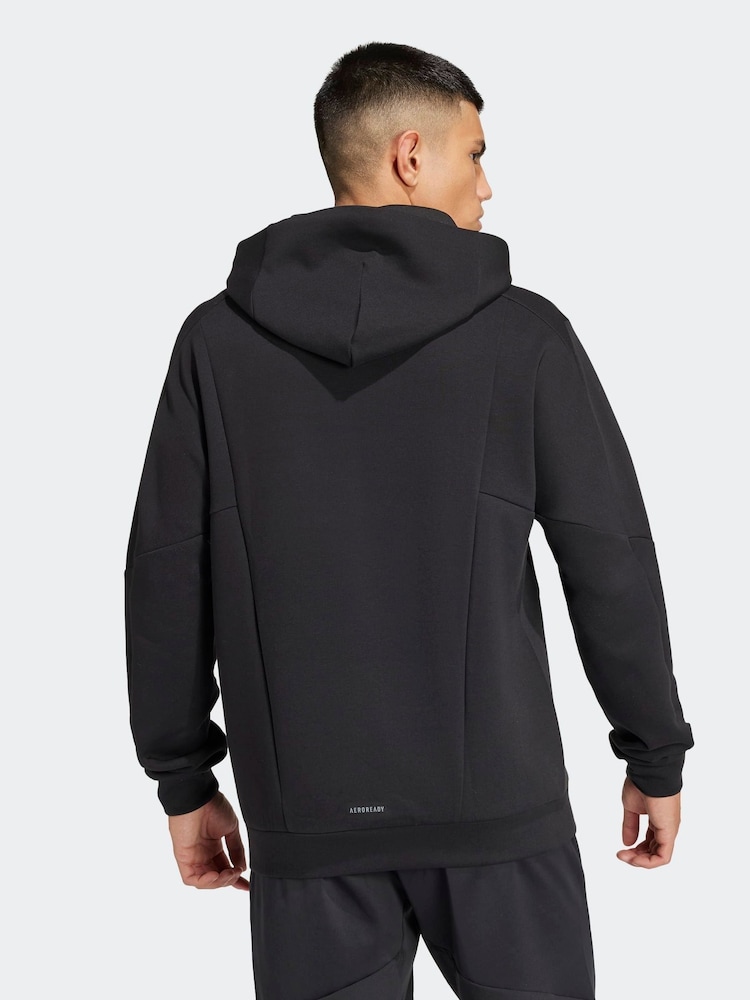 adidas Black Designed for Training Hoodie - Image 2 of 7