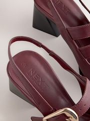 Burgundy Red Forever Comfort® Studded Slingback Heels - Image 9 of 9
