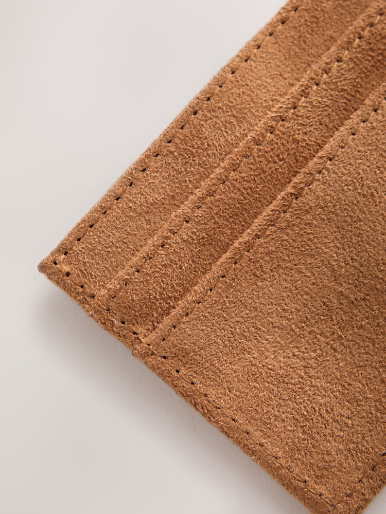 Jasnobrązowy - Eyelet Suedette Cardholder - Obraz 5 z 5 Jasnobrązowy - Eyelet Suedette Cardholder - Obraz 5 z 5