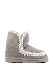 Mou Grey Eskimo 18 Sheepskin Lined Suede Boots - Image 1 of 1