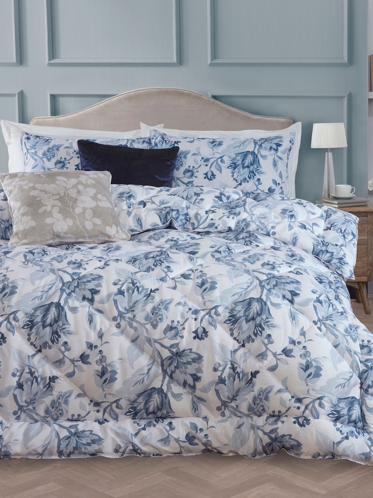 Laura Ashley Adwick Trail Blue White 10.5 Tog Coverless Duvet Set - Image 1 of 5 Laura Ashley Adwick Trail Blue White 10.5 Tog Coverless Duvet Set - Image 1 of 5