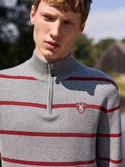 Srpskohrvatski / srpskohrvatski - Cotton Blend Quarter Zip Jumper - Slika 1 od 7