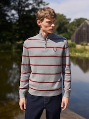 Srpskohrvatski / srpskohrvatski - Cotton Blend Quarter Zip Jumper - Slika 3 od 7