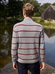 Srpskohrvatski / srpskohrvatski - Cotton Blend Quarter Zip Jumper - Slika 4 od 7