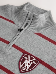 Srpskohrvatski / srpskohrvatski - Cotton Blend Quarter Zip Jumper - Slika 6 od 7