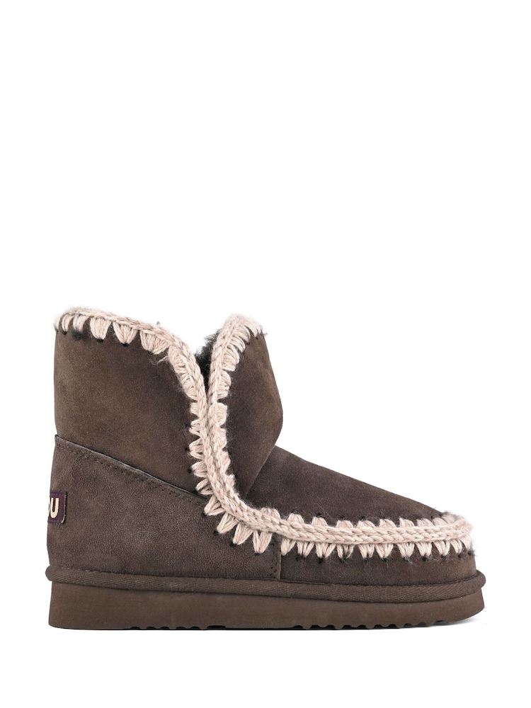 Mou Brown Eskimo 18 Sheepskin Lined Suede Boots - Image 1 of 5 Mou Brown Eskimo 18 Sheepskin Lined Suede Boots - Image 1 of 5