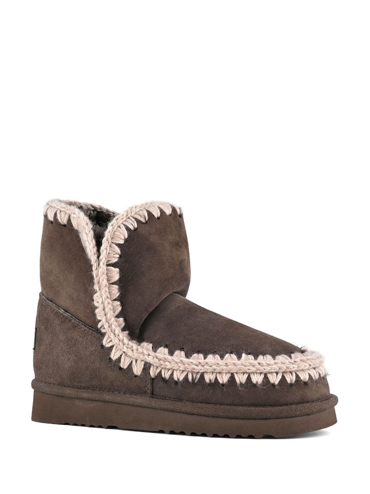 Mou Brown Eskimo 18 Sheepskin Lined Suede Boots - Image 2 of 5 Mou Brown Eskimo 18 Sheepskin Lined Suede Boots - Image 2 of 5