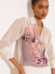 Lipsy Animal and Floral Printed Shirt - Image 2 of 5