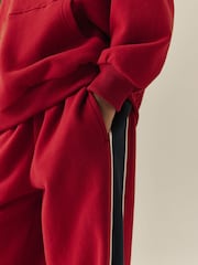 Red Hoodie And Wide Leg Joggers Set (3-16yrs) - Image 4 of 5