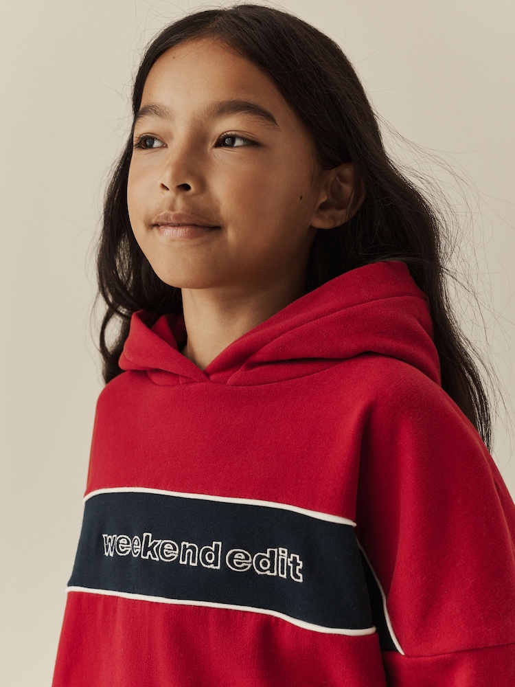 Red Hoodie And Wide Leg Joggers Set (3-16yrs) - Image 5 of 5