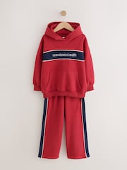 Red Hoodie And Wide Leg Joggers Set (3-16yrs) - Image 6 of 10