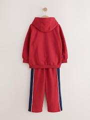 Red Hoodie And Wide Leg Joggers Set (3-16yrs) - Image 8 of 10