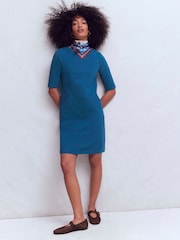 Boden Blue Nessa Ottoman Shift Dress - Image 4 of 5
