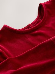 Red Velvet Skater Dress (3-16yrs) - Image 7 of 8