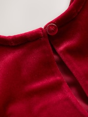 Red Velvet Skater Dress (3-16yrs) - Image 8 of 8