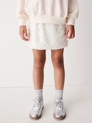 Cream Sequin Heart Sweatshirt and Skirt Set (3-16yrs) - Image 5 of 5