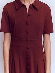 Boden Purple Bridget Ponte Short Dress - Image 2 of 5