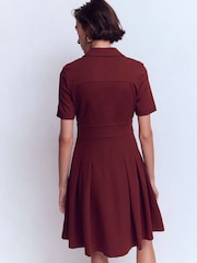 Boden Purple Bridget Ponte Short Dress - Image 3 of 5