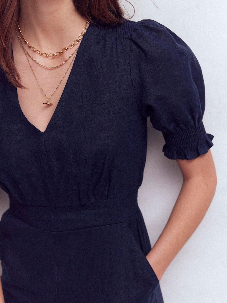 لباس قطعة واحدة Anna من الكتان من Boden - صورة 2 من 5