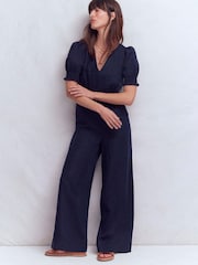 لباس قطعة واحدة Anna من الكتان من Boden - صورة 4 من 5