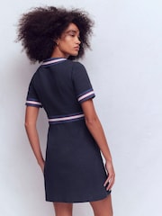 Boden Blue Button Short Dress - Image 3 of 5