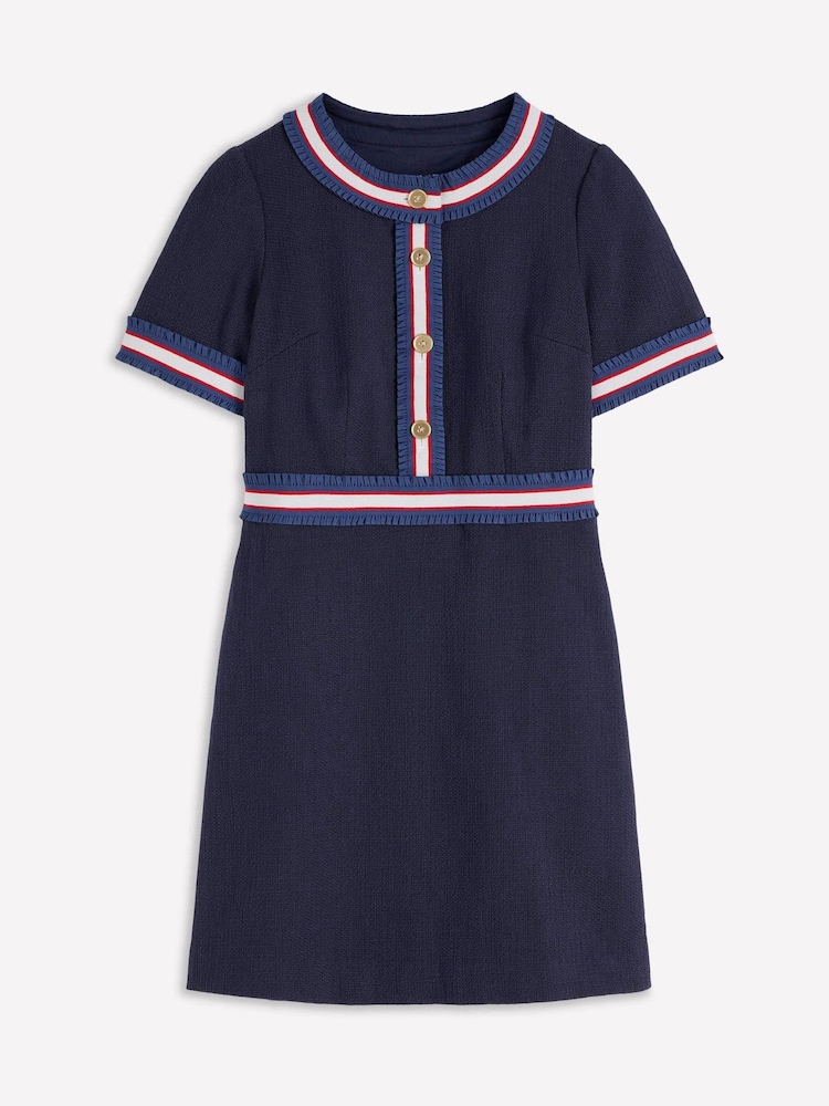 Boden Blue Button Short Dress - Image 5 of 5