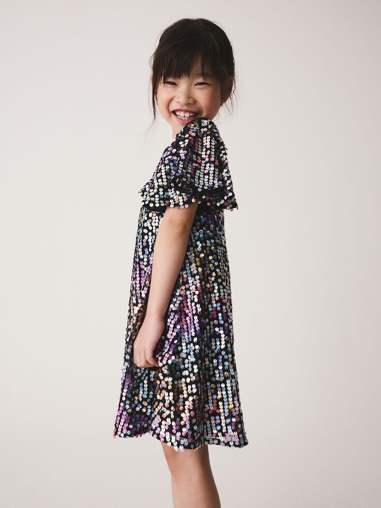Rainbow Sequin Dress (3-16yrs) - Image 2 of 8 Rainbow Sequin Dress (3-16yrs) - Image 2 of 8