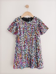 Rainbow Sequin Dress (3-16yrs) - Image 5 of 8